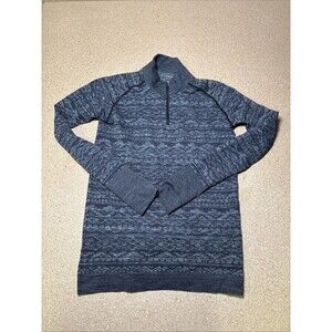 Lululemon athletica rest less 1/4 zip pullover heathered grey womens G1